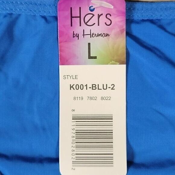 Hers by Herman Solid Panties 2Pc Sz L - Picture 6 of 8